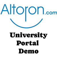 Altoron University Portal Demo